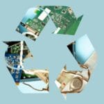 Comment éliminer les déchets électroniques de manière responsable et rentable ? Comment éliminer les déchets électroniques de manière responsable et rentable, symbole de recyclage