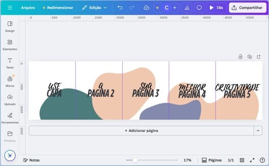 Criar slide canva infinito veja como fica o modelo inteiro