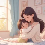 Pourquoi les souvenirs d'enfance sont-ils si importants ? Un enfant accueilli chaleureusement par sa mère, représentant l'affection et les liens affectifs durant l'enfance.